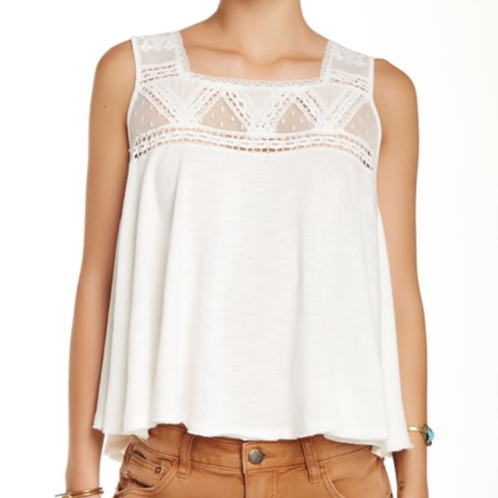 Free People Costa Mesh Tank